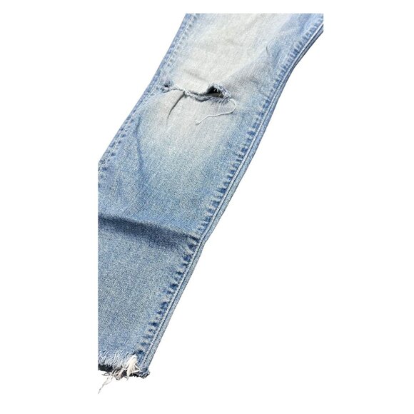 Mother Looker Ankle Fray Jeans Size 25 Tourist Trap Distressed Hem Ripped - Picture 3 of 11